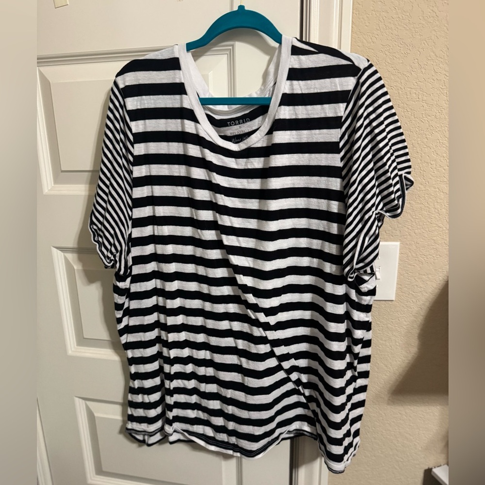 Torrid striped tee
